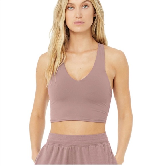 ALO Yoga Tops - ALO YOGA Airbrush Real Bra Tank in Woodrose